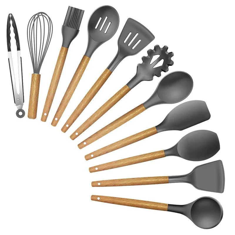 Kit de Cozinha 12 Peças de Silicone Premium